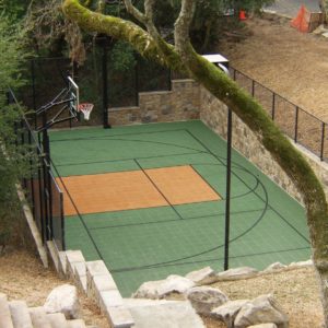 Backyard Sport Court Multi Court Basketball Tennis Pickleball Court