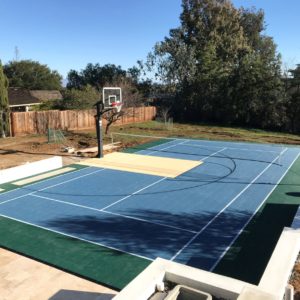 Backyard Residential Sport Court Multi Purpose Game Court Tennis Volleyball Basketball