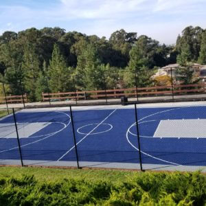 Commercial Outdoor Basketball Sport Court, Castro Valley, CA