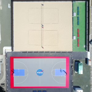 NASA Sport Court Basketball and Sand Volleyball Court