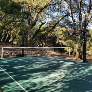 Backyard Sport Court Game Court Basketball, Pickleball and Tennis in Sonoma, CA