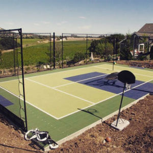 Backyard Basketball Court Sport Court Multi Purpose