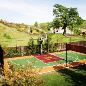 Backyard Basketball Sport Court Game Court, Residential