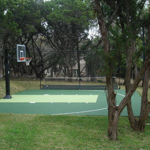 Backyard Residential Basketball Court Sport Court