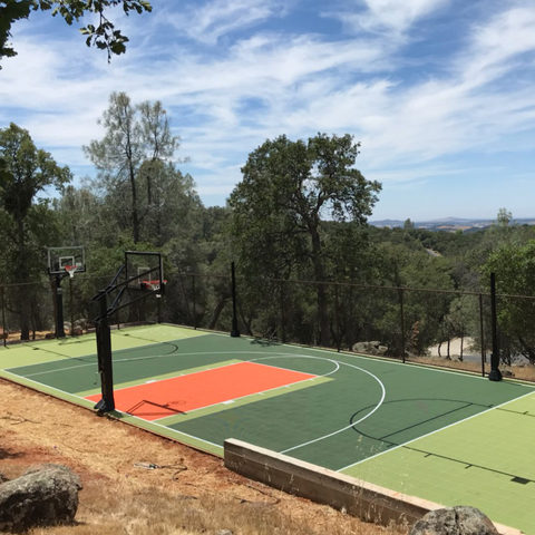 Backyard Basketball Court Sport Court with shuffleboard Sonora