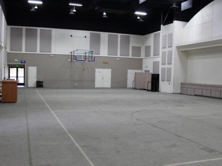 Indoor Gymnasium Before Sport Court Flooring | AllSport America