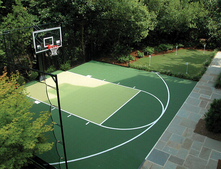 Basketball Court and Putting Green