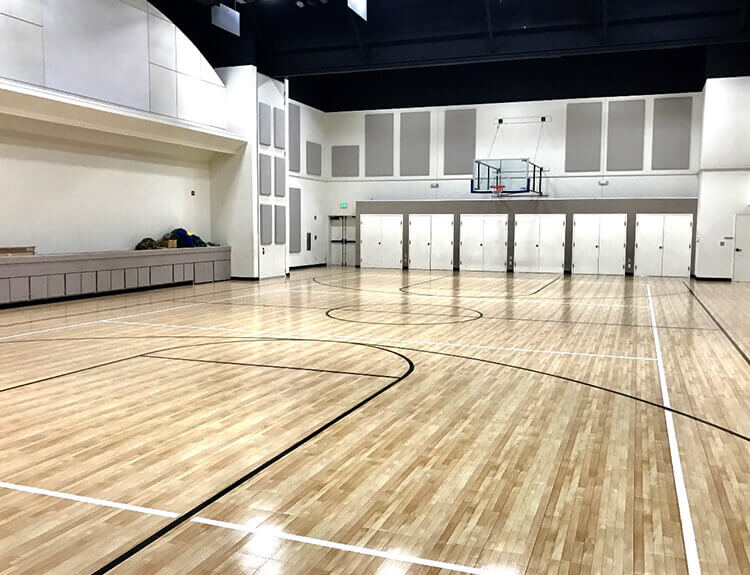 Indoor Basketball Court Maple