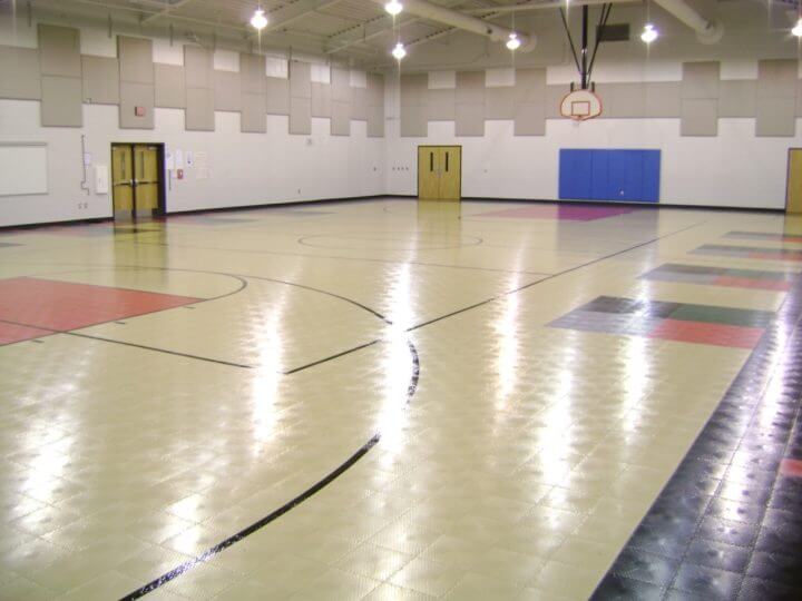 Sport Court Indoor Multi Purpose Room Gymnasium Athletic Maple Flooring. AllSport America