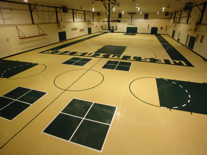 Sport Court Indoor Multi Purpose Room Gymnasium Athletic Maple Flooring. AllSport America