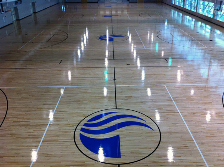 Wood Floor GSU Sport Court. Allsport America